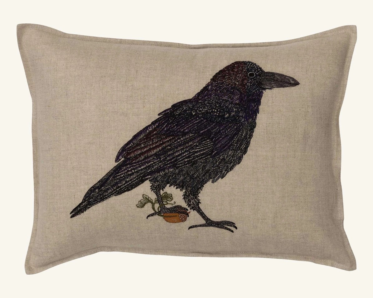 Blackbird with Acorn Pillow | Coral & Tusk