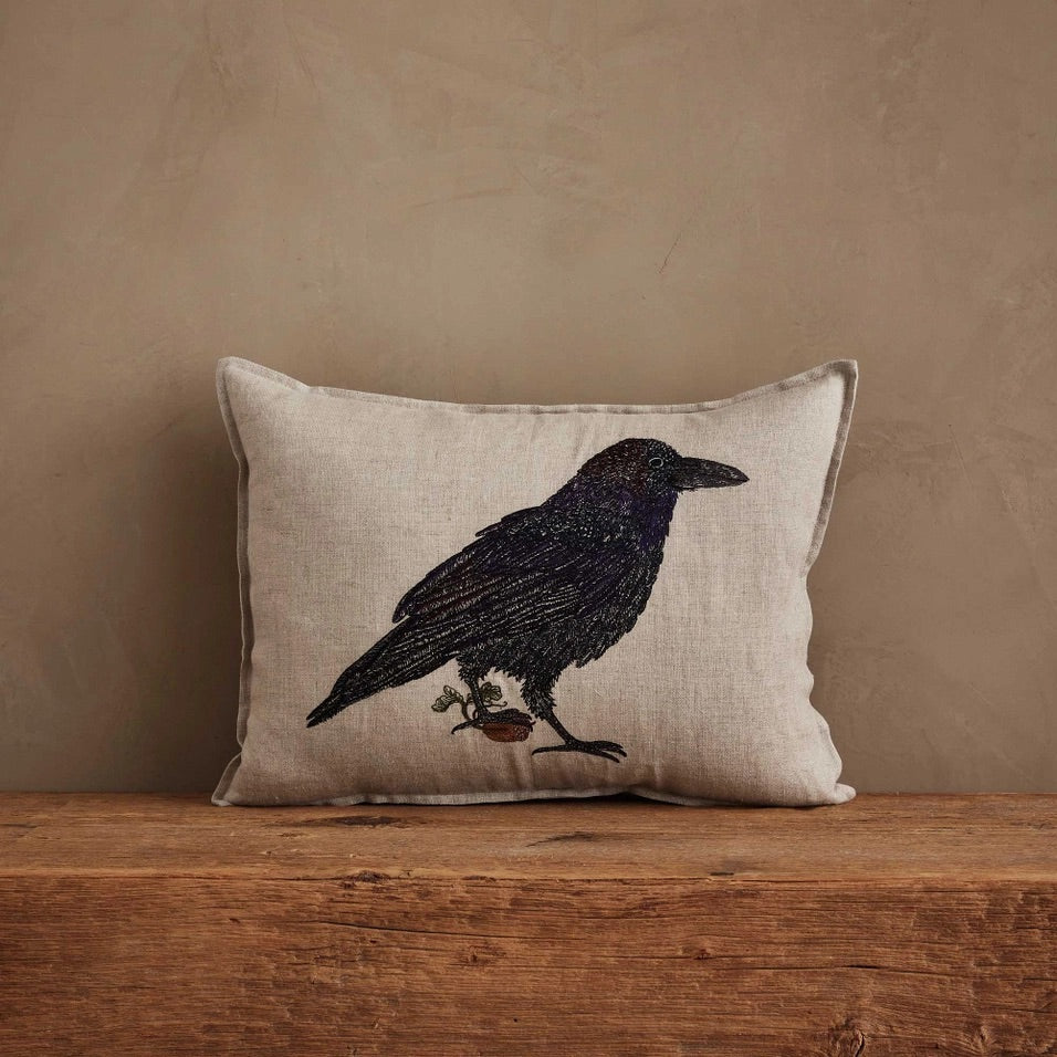 Blackbird with Acorn Pillow | Coral & Tusk