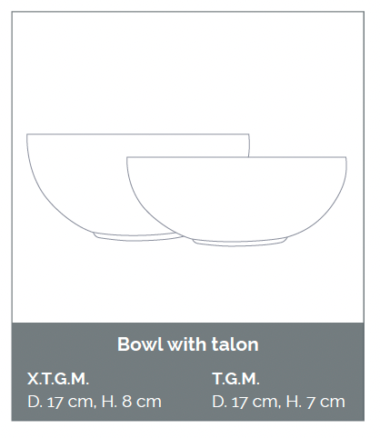 Shanghai Clay Mix | Atelier Saint André Perrin - Extra large bowl with foot