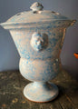 Light Blue Marbleized Tulipiere Lion Tulip Vase – Medium | Handmade Erik Bendtsen Ceramics