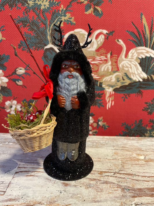 Krampus With Basket Of Mushrooms | Ino Schaller