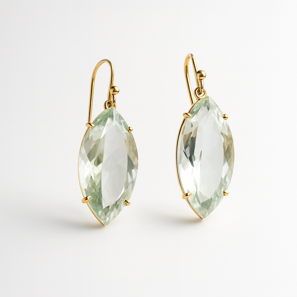 Blue Topaz Gold Earrings | Mikkel Brøgger