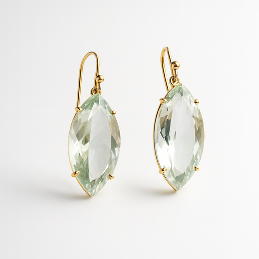 Blue Topaz Gold Earrings | Mikkel Brøgger
