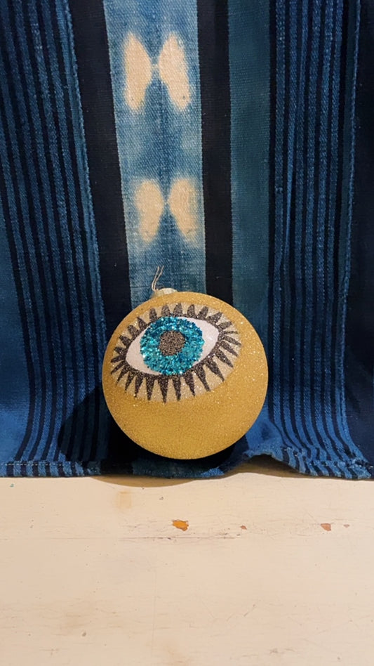 Glittered Eye Bauble