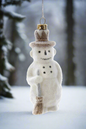 Victorian Snowman | Christmas Ornament