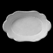 Colbert Small Dish with Ten Petals, set of 6 by Astier de Villatte, B2B view on black background