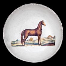 John Derian Small Brown Horse Dish, set of 3 by Astier de Villatte, B2B product view