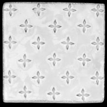 Small Tuileries Tile, Set of 3, handmade ceramic by Astier de Villatte