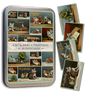 Cat & Dog Christmas Tin of Postcards  | Skona Ting