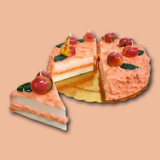 Cherry - Torta/Fette Ciliege Wax Candle - Cake Slice | Cereria Introna
