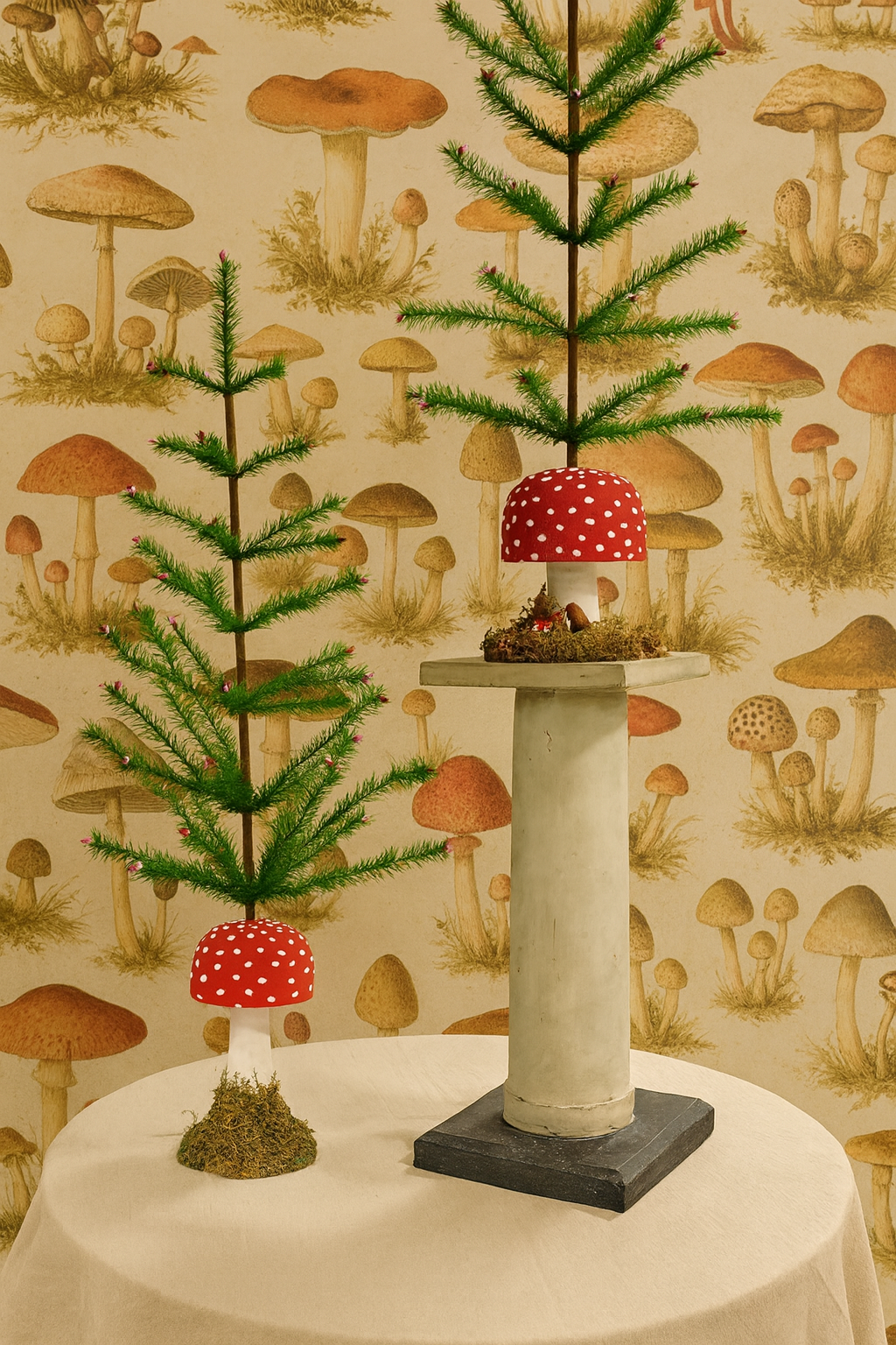 Vintage Style Mushroom Goosefeather Trees | Vintage by Crystal