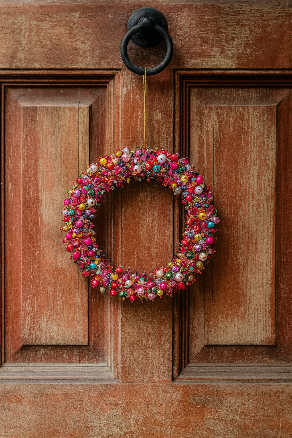 Magpie Beaded Wreath