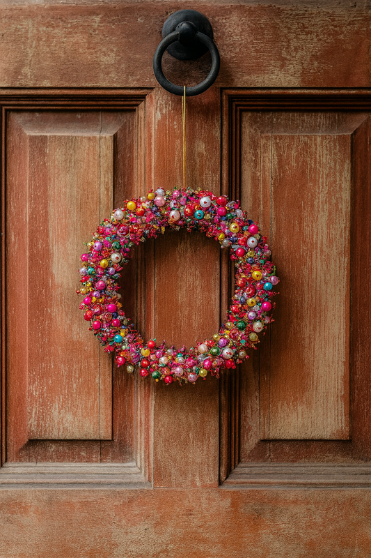 Magpie Beaded Wreath
