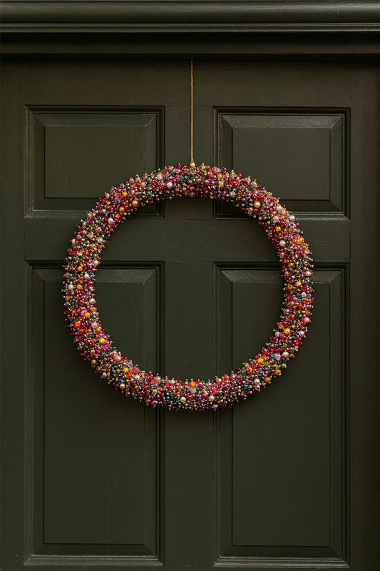 Magpie Large Beaded Wreath