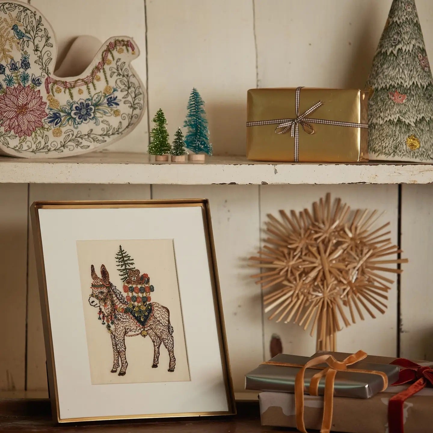 Christmas Donkey Card | Coral & Tusk