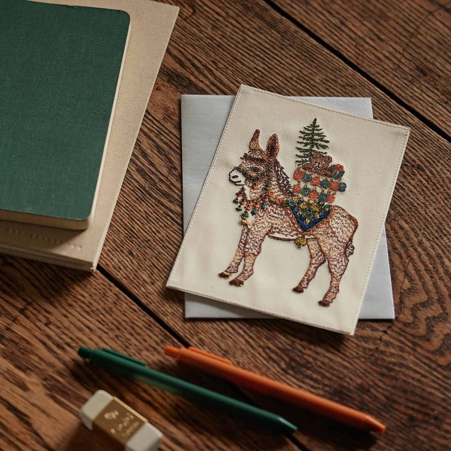 Christmas Donkey Card | Coral & Tusk