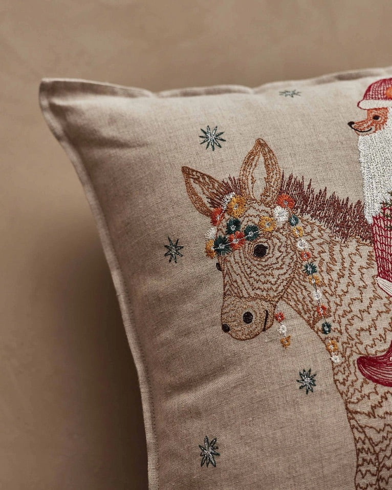 Christmas Donkey Pillow | Coral & Tusk