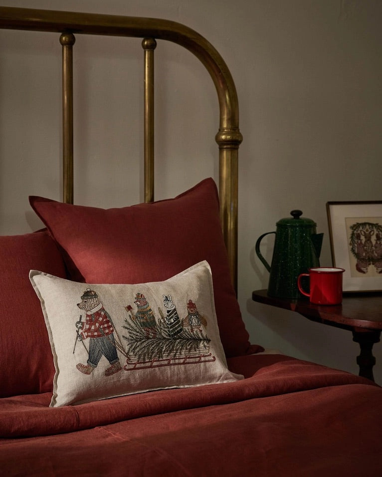 Christmas Tree Sled Pillow | Coral & Tusk