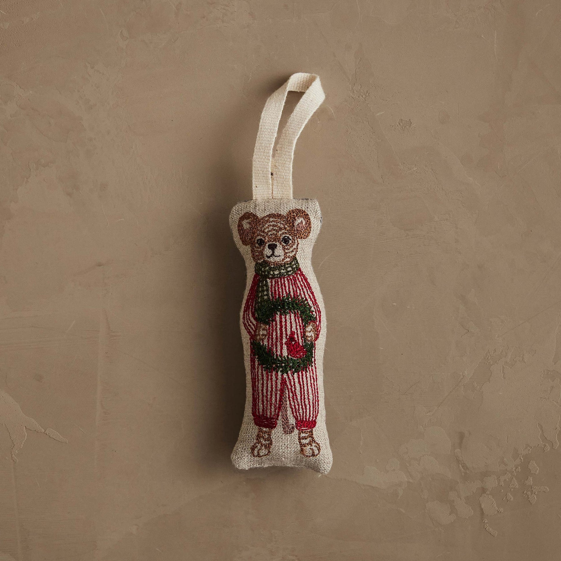 Mouse with Wreath Ornament by Coral & Tusk, product view