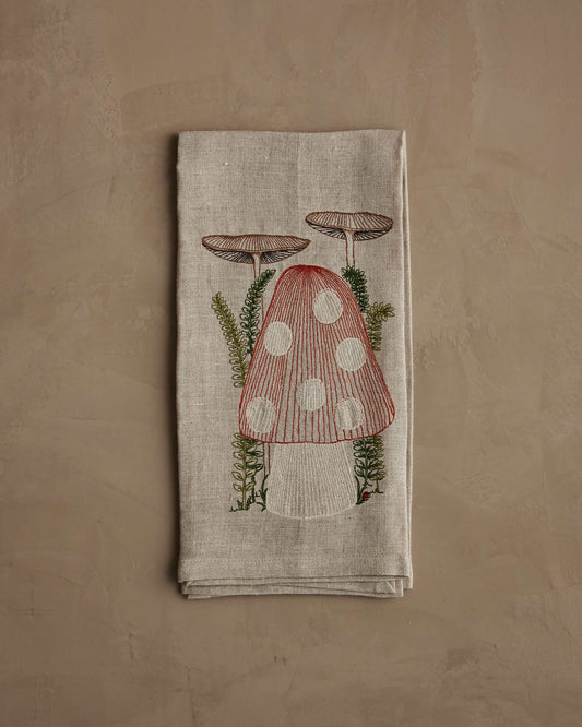 Mushroom Tea Towel by Coral & Tusk