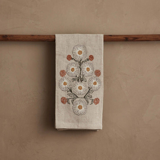Daisy Bouquet Tea Towel by Coral & Tusk, product view