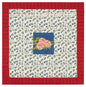 Leopard Stripes Dark Blue Cotton Cloth 110x110 | Lisa Corti