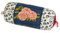Leopard Stripes Dark Blue - Bolster Cushion Cover | Lisa Corti