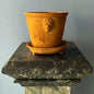 Teak Unglazed Lion Pot with Saucer on Legs | Handmade Erik Bendtsen Ceramics