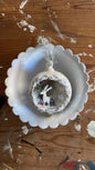 Vintage Diorama - With Deer | Christmas Ornament