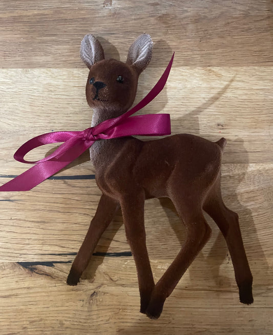 Velvet Bambi - Brown with Bow