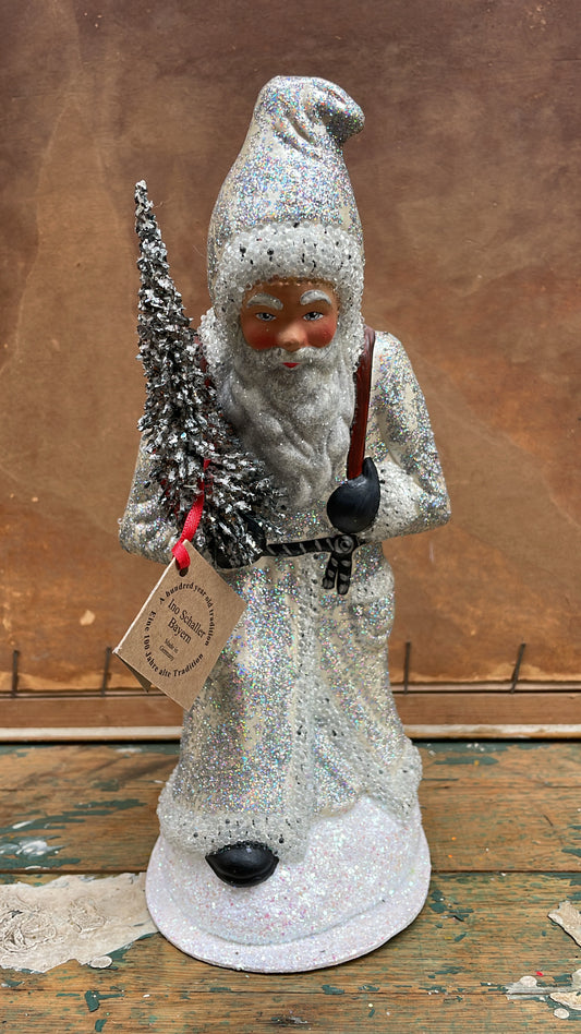 Cream Sponged Silver with Brown Bag | Ino Schaller