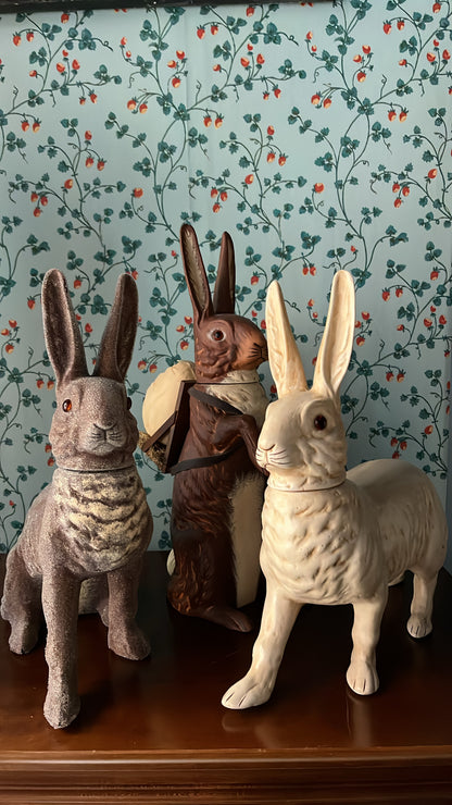 Giant Brown Bunny with Egg Basket | Ino Schaller