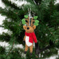 Deer with Tree Top Christmas Ornament by A World of Craft