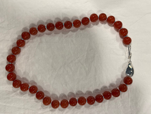 Carnelian Bead Necklace: Bold Gemstone Statement | Mikkel Brøgger