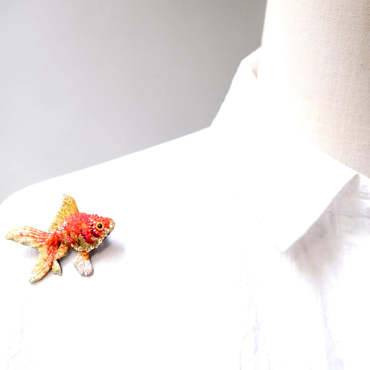 Fantail Goldfish Brooch Pin | Trovelore