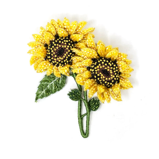 Dancing Sunflowers Brooch Pin | Trovelore