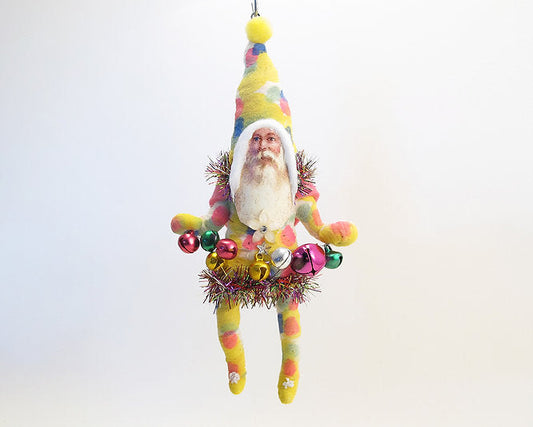 Decorating Tie Dye Santa Ornament | Vintage by Crystal Spun Cotton Ornament