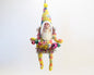 Decorating Tie Dye Santa Ornament | Vintage by Crystal Spun Cotton Ornament