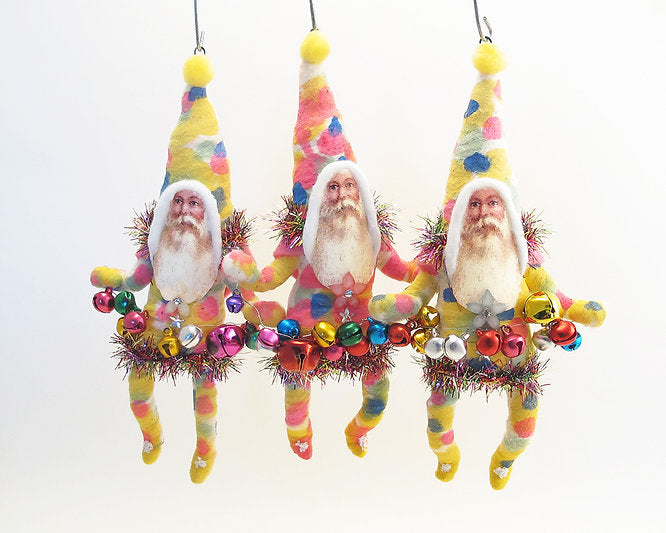Decorating Tie Dye Santa Ornament | Vintage by Crystal Spun Cotton Ornament