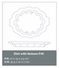 Shanghai Clay Mix | Atelier Saint André Perrin - Small dish with festoon