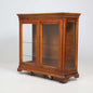 Antique Glass Vitrine Cabinet with Shelved Interior, 117 × 42 × 108 cm