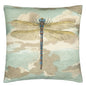Dragonfly Over Clouds Sky Blue Cushion | John Derian