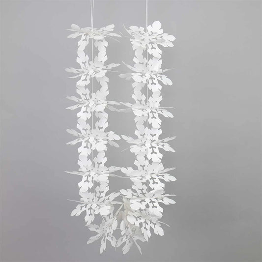 Flake - Swedish Garland, White | Christmas Ornament