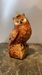 Nostalgic Owl on Log | Nostalgie Christbaumschmuck