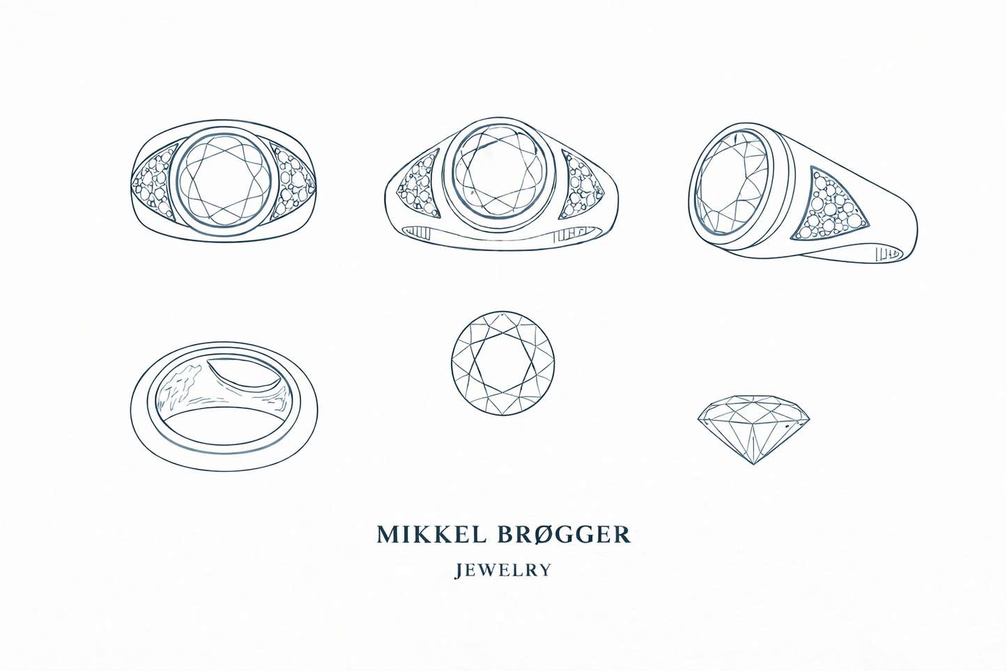 Beverly Ring - Green Topaz + Sapphires | Mikkel Brøgger