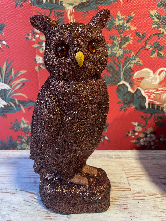 Dark Brown Owl Glitter | Ino Schaller