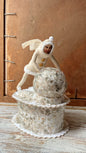 Winter Snow Fun Box | Vintage by Crystal Spun Cotton Ornament