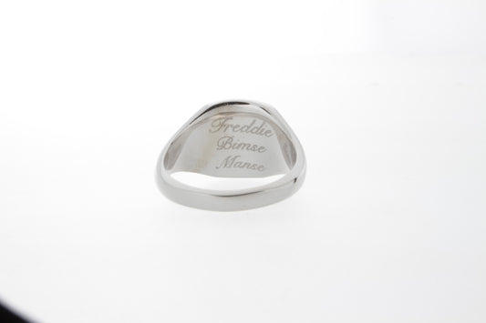 Small Signet Ring - Sterling Silver