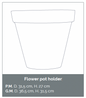Shanghai Clay Mix | Atelier Saint André Perrin - Small flowerpot holder
