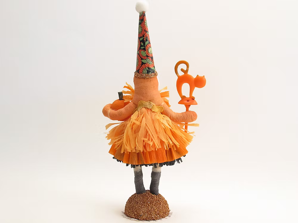 Frills & Chills Figure | Vintage by Crystal Spun Cotton Ornament